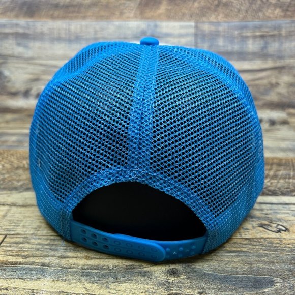 Grateful Dead Mens Trucker Hat Blue Snapback Steal Your Face Jerry Garcia Cap - Picture 5 of 8